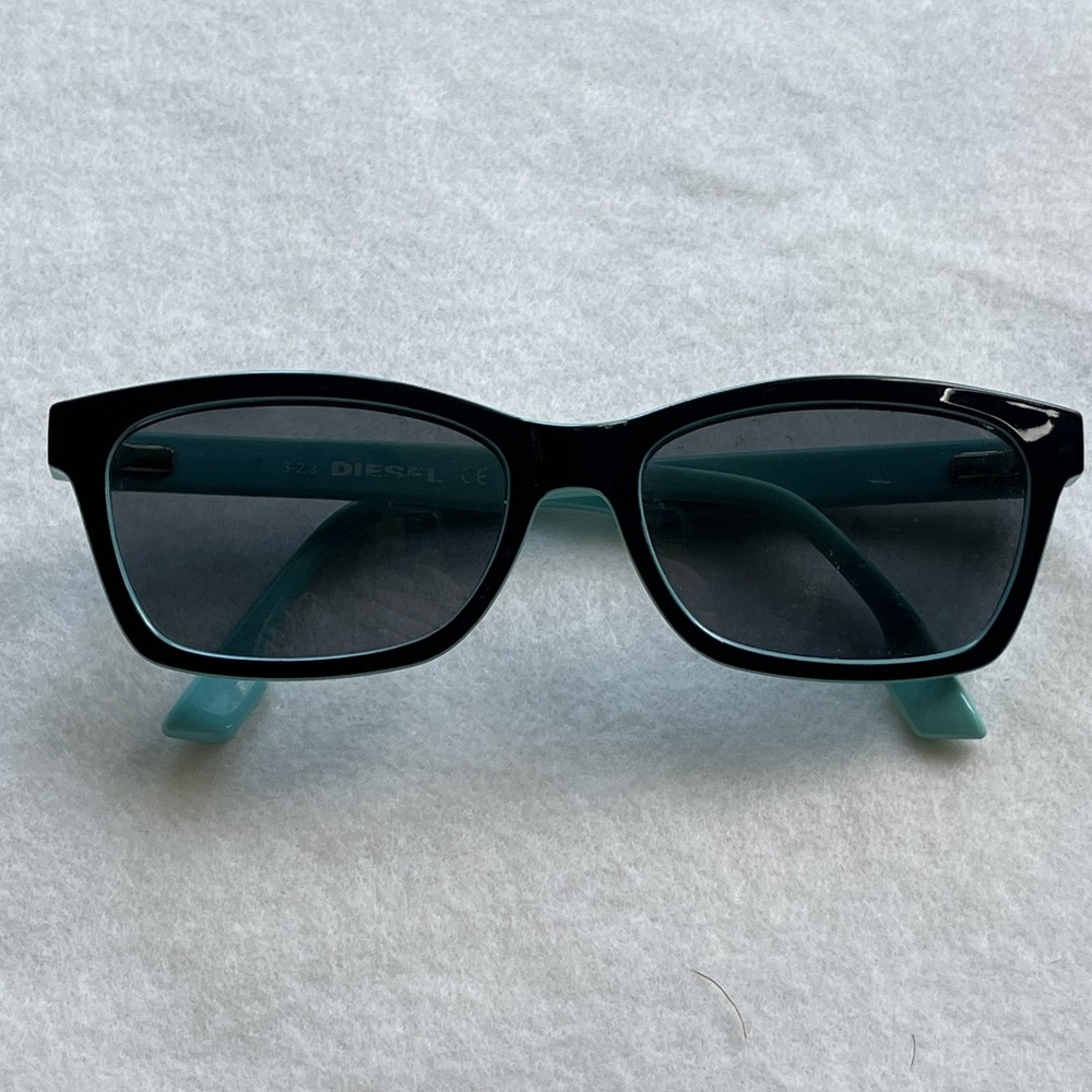 Diesel Eyeglasses Aqua Blue Rectangle Frame Fashion Eyewear 3-2.3 CE